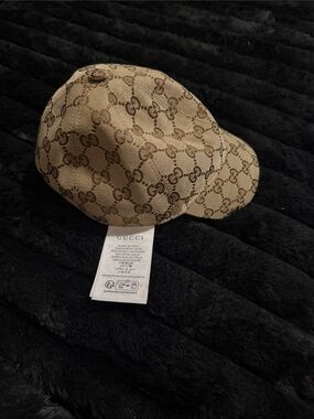 Gucci Brown/Beige Monogram Baseball Cap